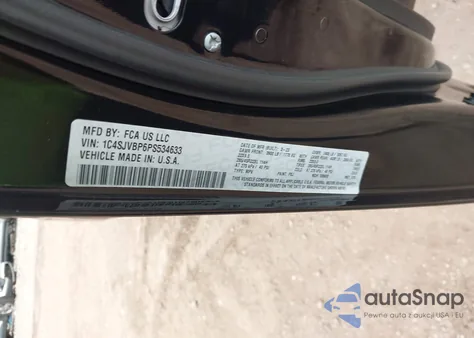 2023 Jeep Wagoneer Series Ii 4X4 z USA, uszkodzony, nr VIN 1C4SJVBP6PS534633